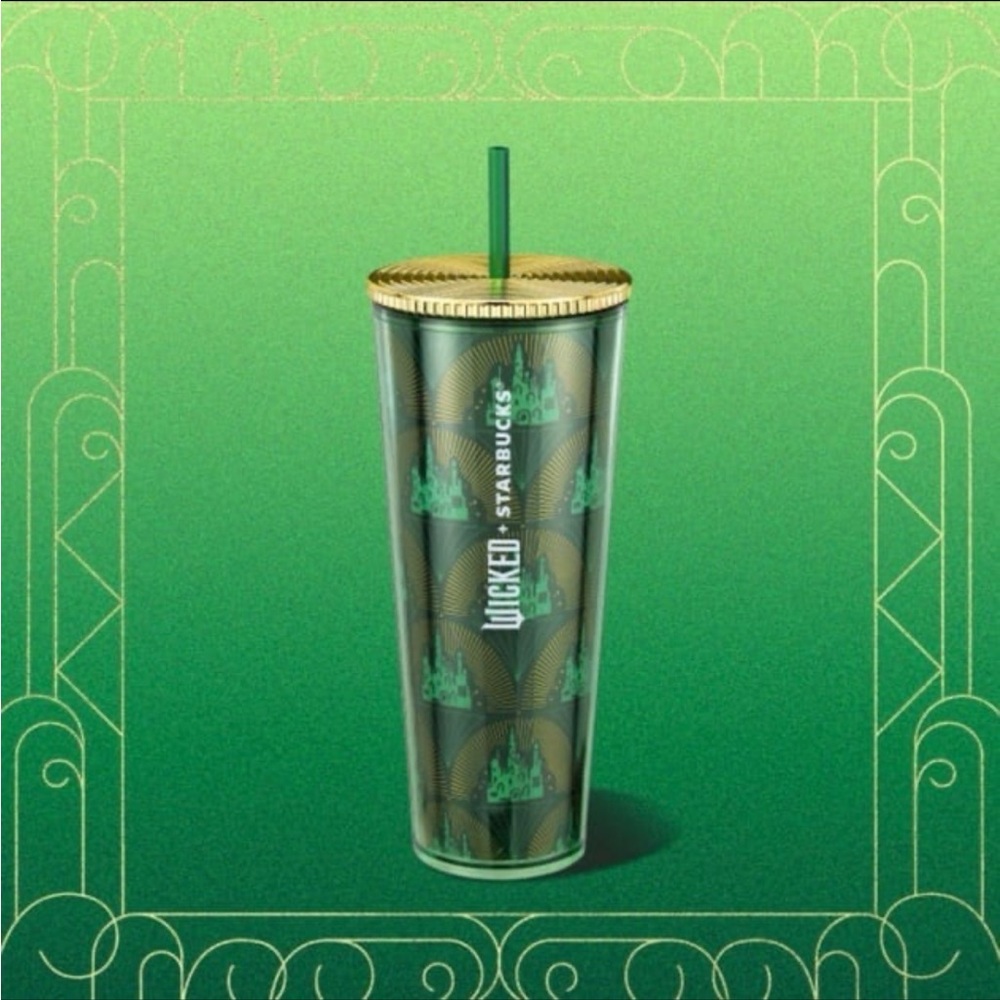 Starbucks x Wicked Metallic Green w/ Gold Lid